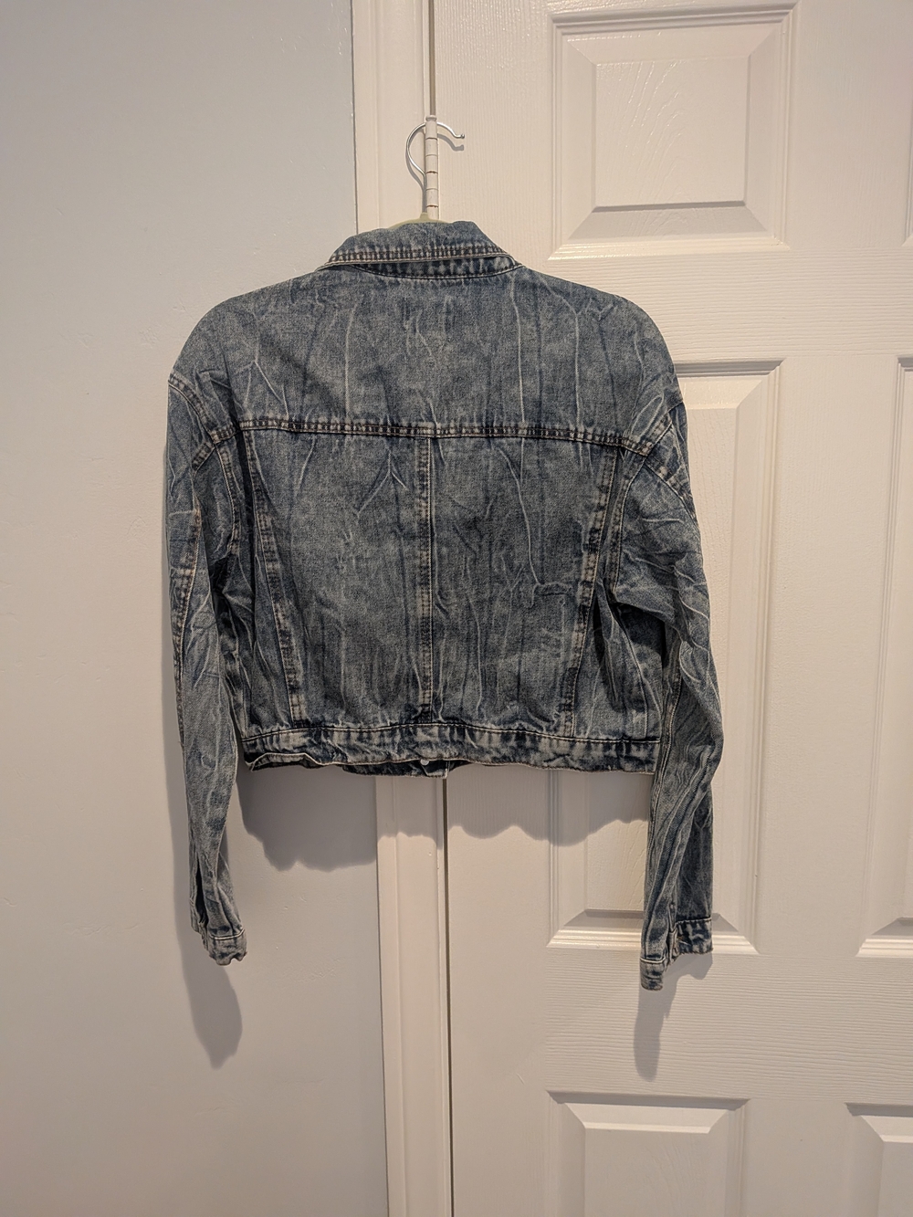 Ci Sono Light Blue Cropped Denim Jacket - Picture 3 of 4